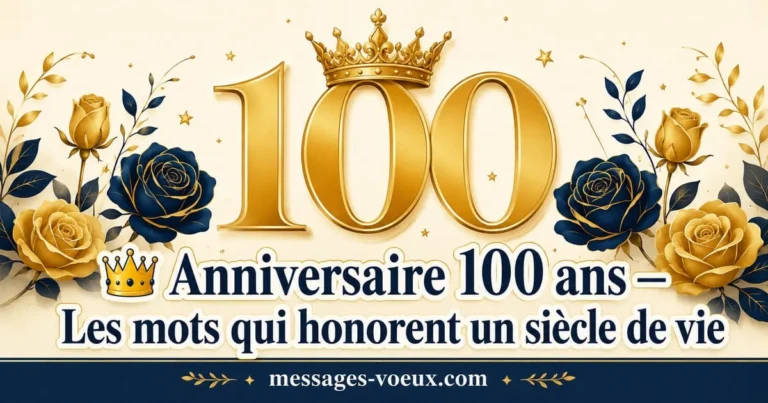 Poèmes et messages pour souhaiter un joyeux anniversaire 100 ans émouvant