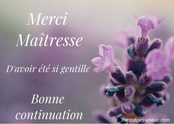 Carte merci maitresse original