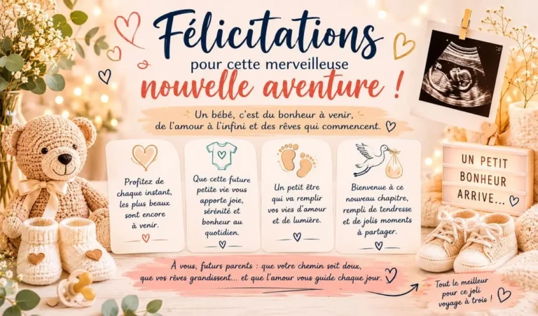 Message de félicitations pour une grossesse à une future maman