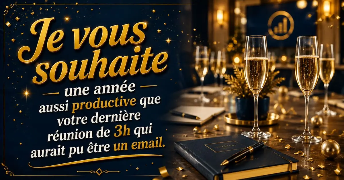 Messages vœux professionnels bonne année 2027 — SMS et textes pour collègues, patron et équipe