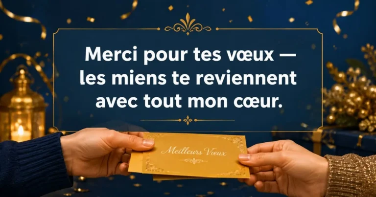 Réponse vœux bonne année — messages de remerciement sincères pour répondre aux souhaits