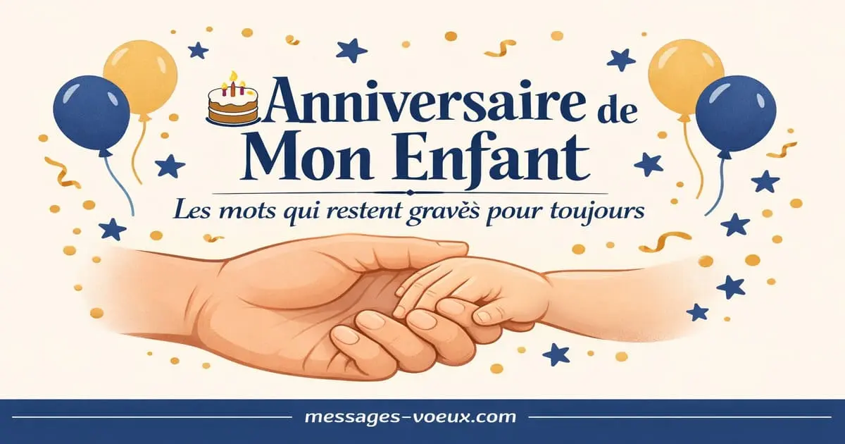 Messages et textes pour souhaiter un joyeux anniversaire à son enfant de la part des parents