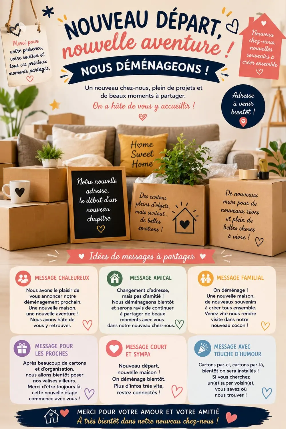 7 messages pour annoncer un déménagement à ses proches