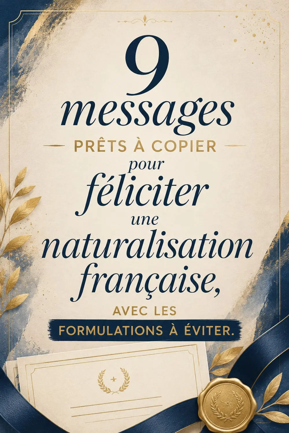 Idées de messages pour féliciter une naturalisation 9 messages pour féliciter une naturalisation française