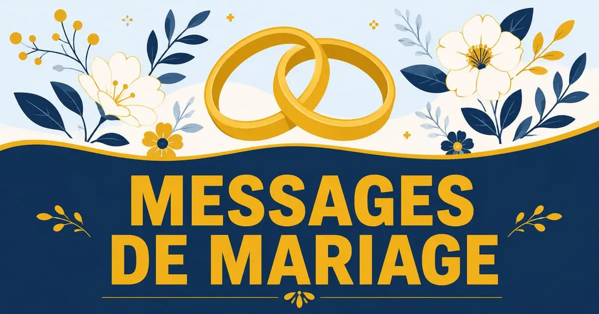 Messages de félicitations pour un mariage à envoyer aux mariés