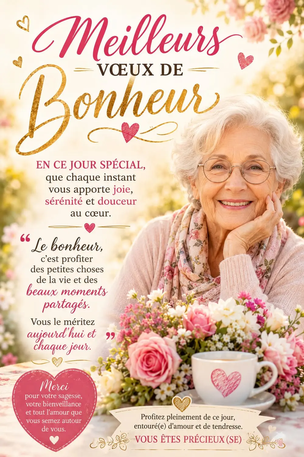 Épingler : 12 vœux de bonne année pour une personne âgée